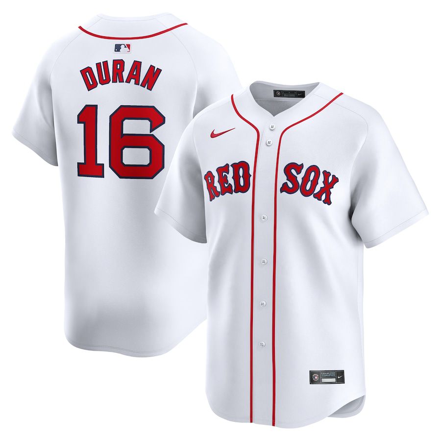 Men Boston Red Sox #16 Jarren Duran Nike White Home Limited Player MLB Jersey